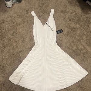 White stretchy dress from Express